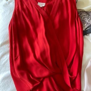 Red Parker blouse